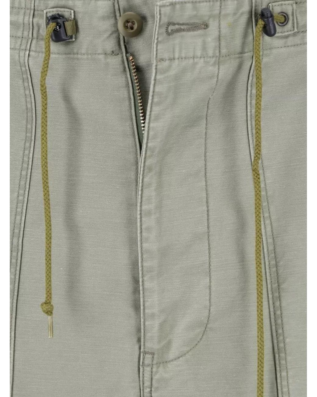 Needles Gray Straight-Leg Trousers for men