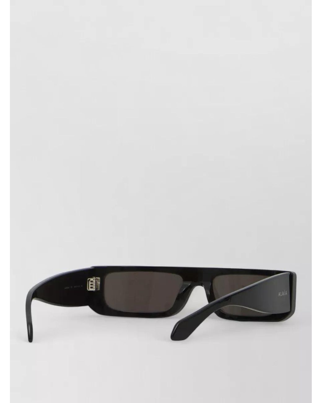 Alaïa Gray Rectangular Mask Sunglasses