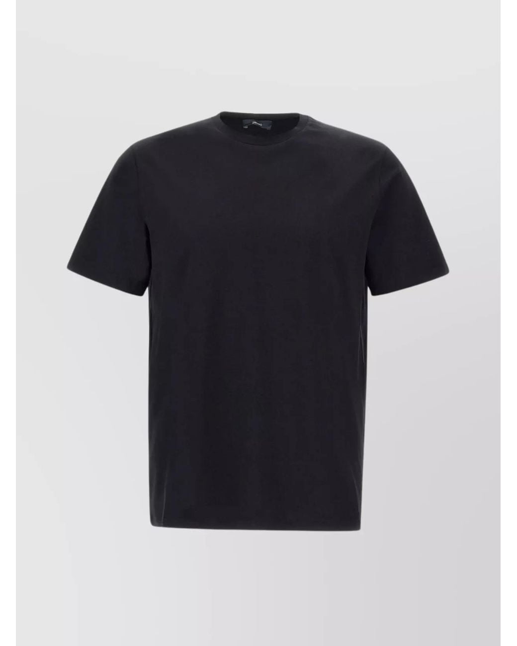 Herno Black Cotton Jersey Regular-Fit T-Shirt for men