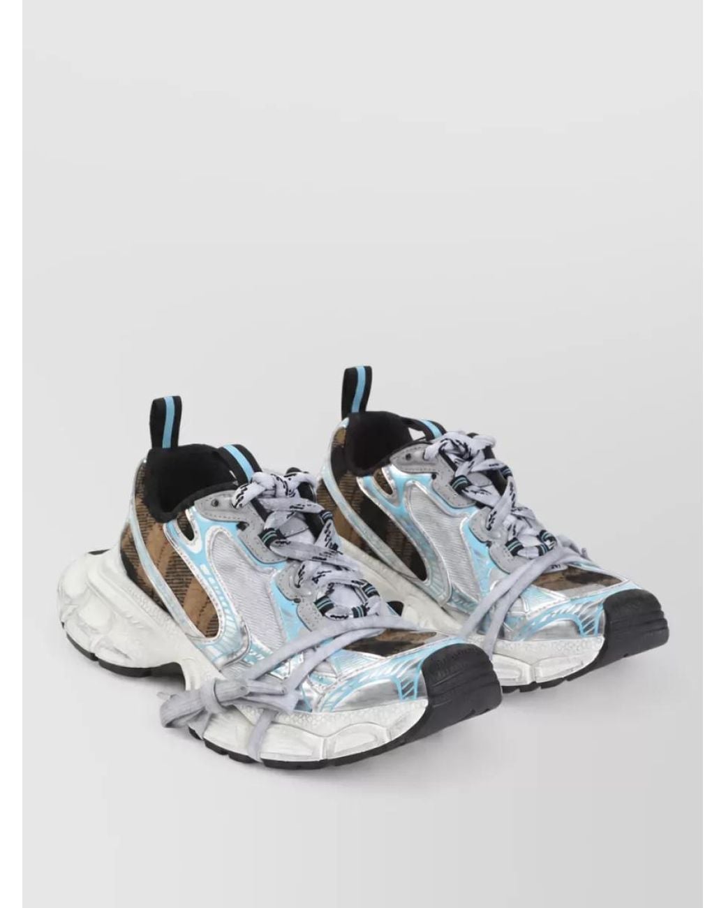 Balenciaga Metallic Technical Low-Top Sneakers