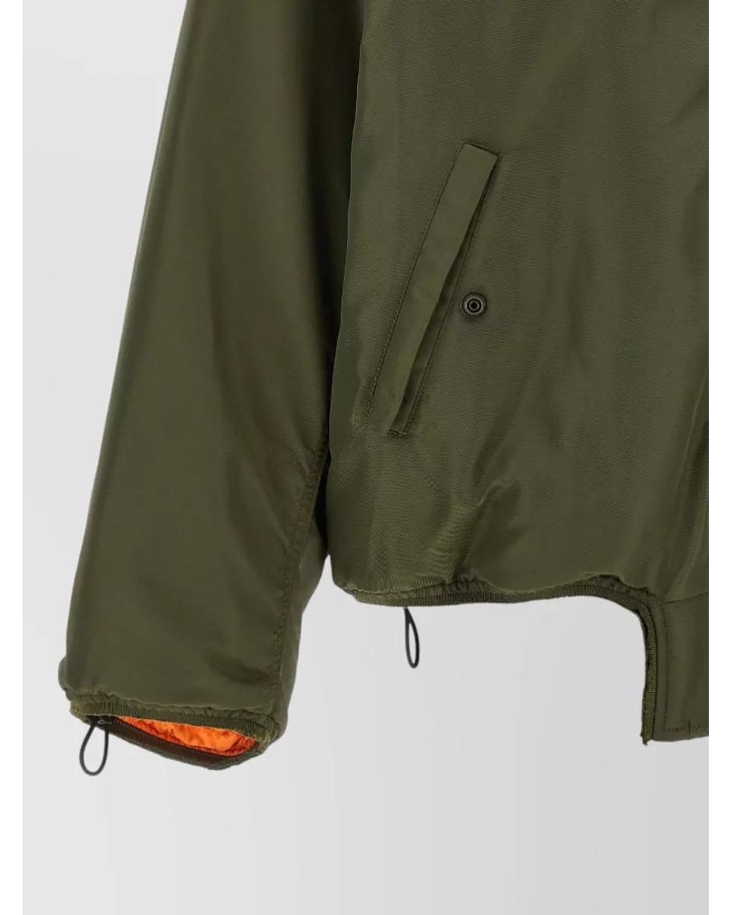 MM6 by Maison Margiela Green Asymmetric Hem Oversized Jacket