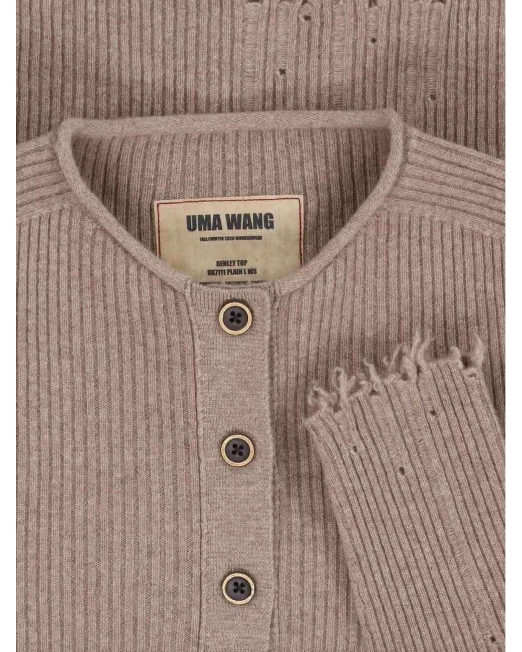 Uma Wang Multicolor Cashmere Crewneck Sweatshirt