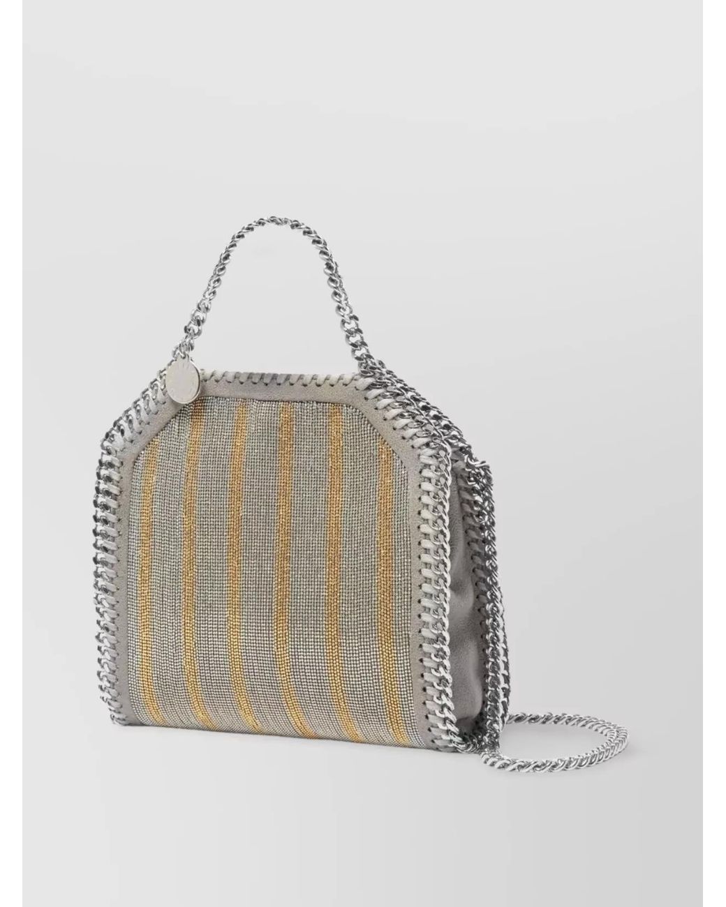 Stella McCartney Gray Falabella Micro Shoulder Bag