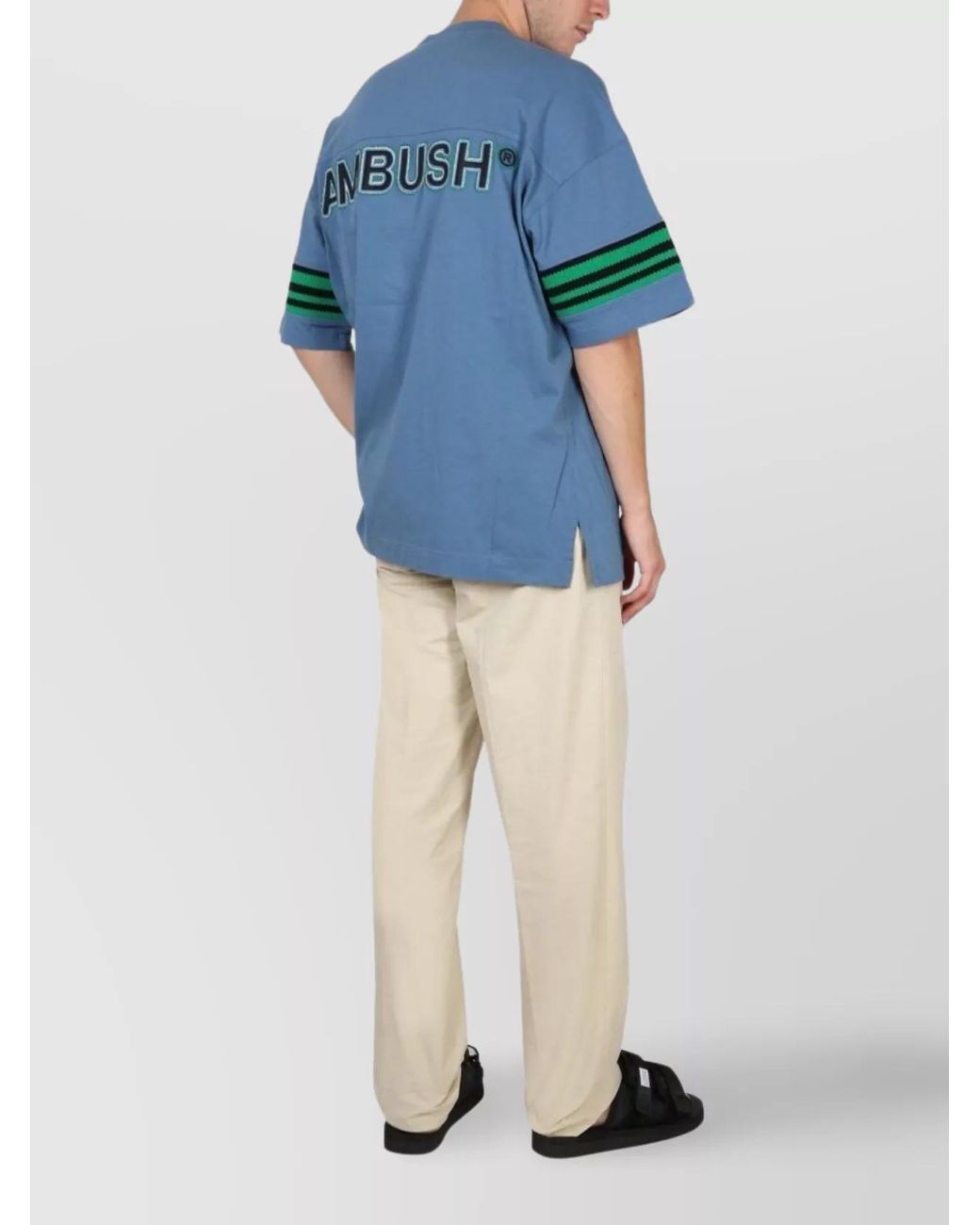 Ambush Blue Logo-Print T-Shirt for men