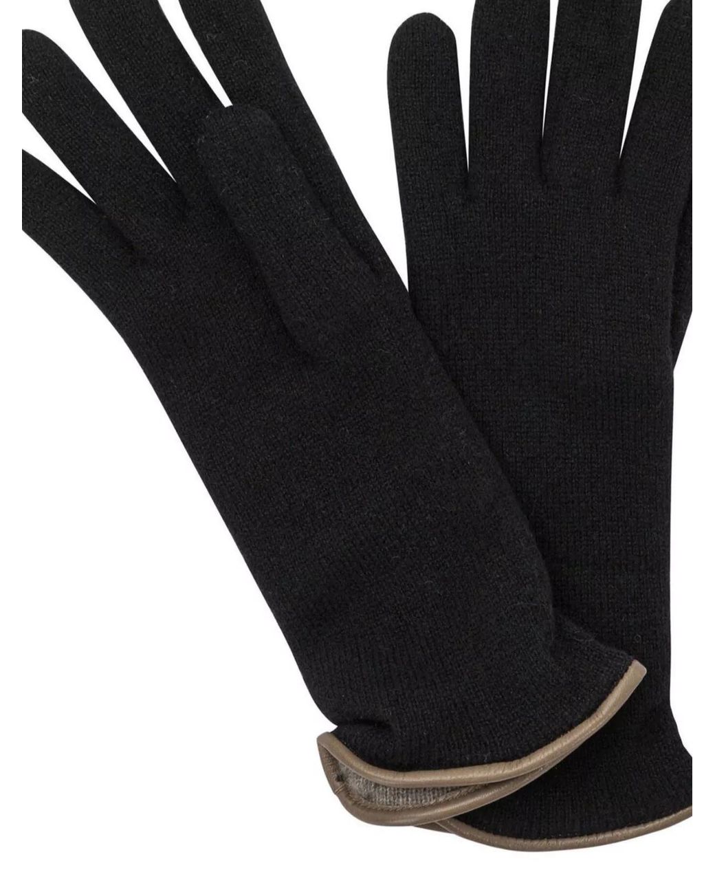 Restelli Black Cashmere Gloves