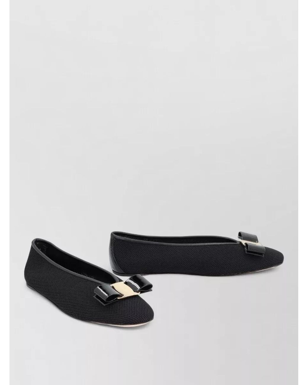 Ferragamo Multicolor Leather Vara Ballerina Shoes