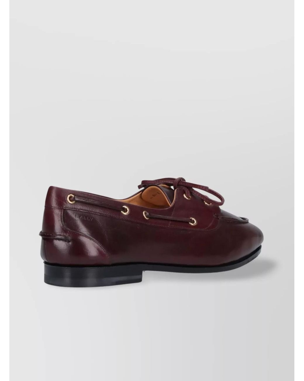 Bally Brown Leather Lace-Up Loafers for men