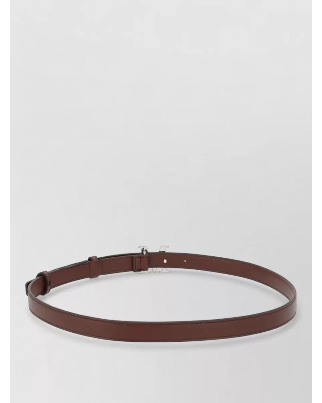 Max Mara Gray Leather Belt
