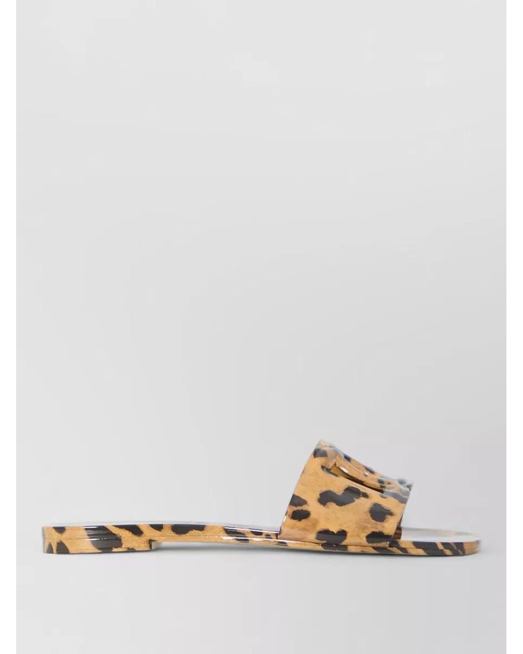 Dolce & Gabbana Multicolor Logo-Cutout Rubber Slides