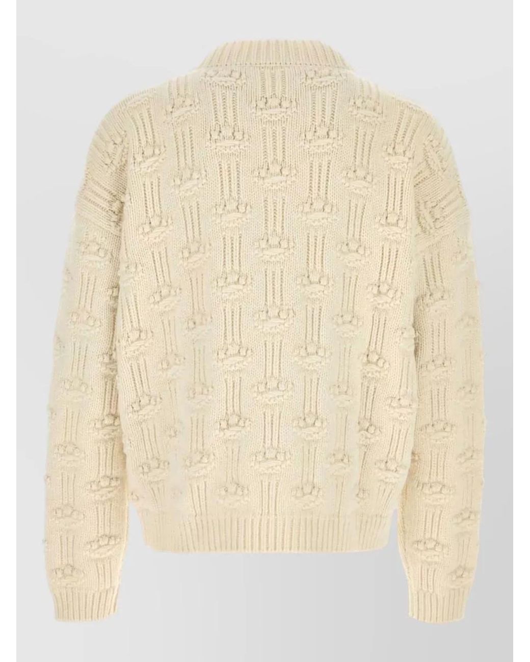 Marni Natural Cashmere Wool Cardigan for men
