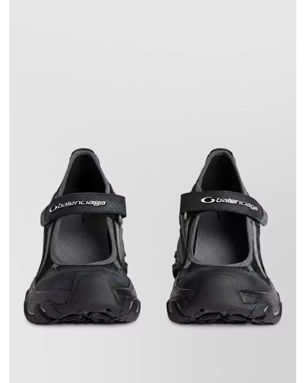 Balenciaga Black Mesh Hydra Mary Jane Slip-On Sneakers
