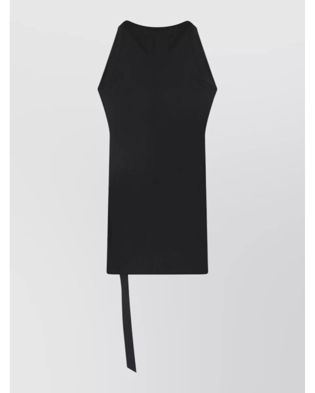 Rick Owens Black Cotton Short-Sleeve Shirt for men