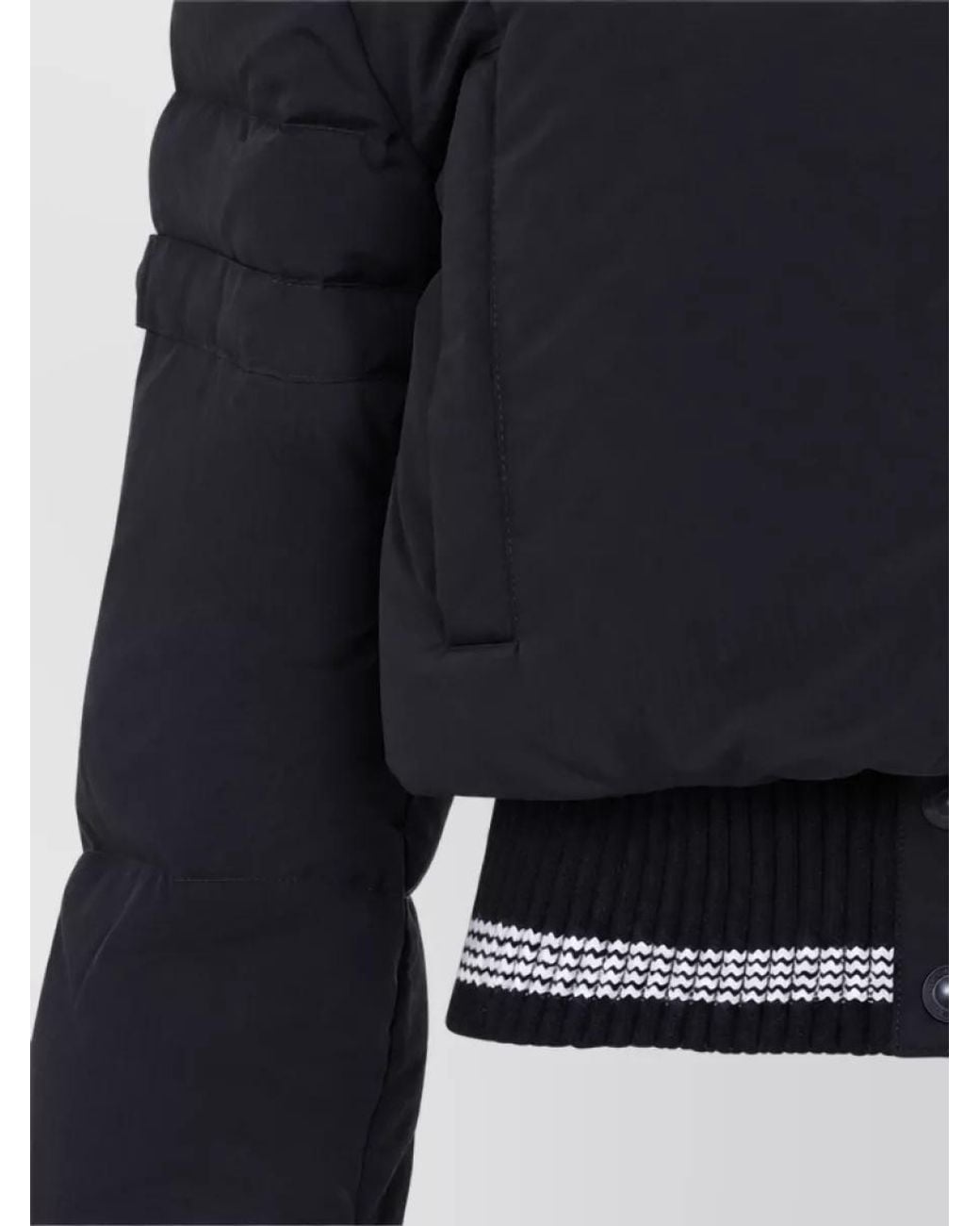 Thom Browne Blue Down Cropped Puffer Jacket
