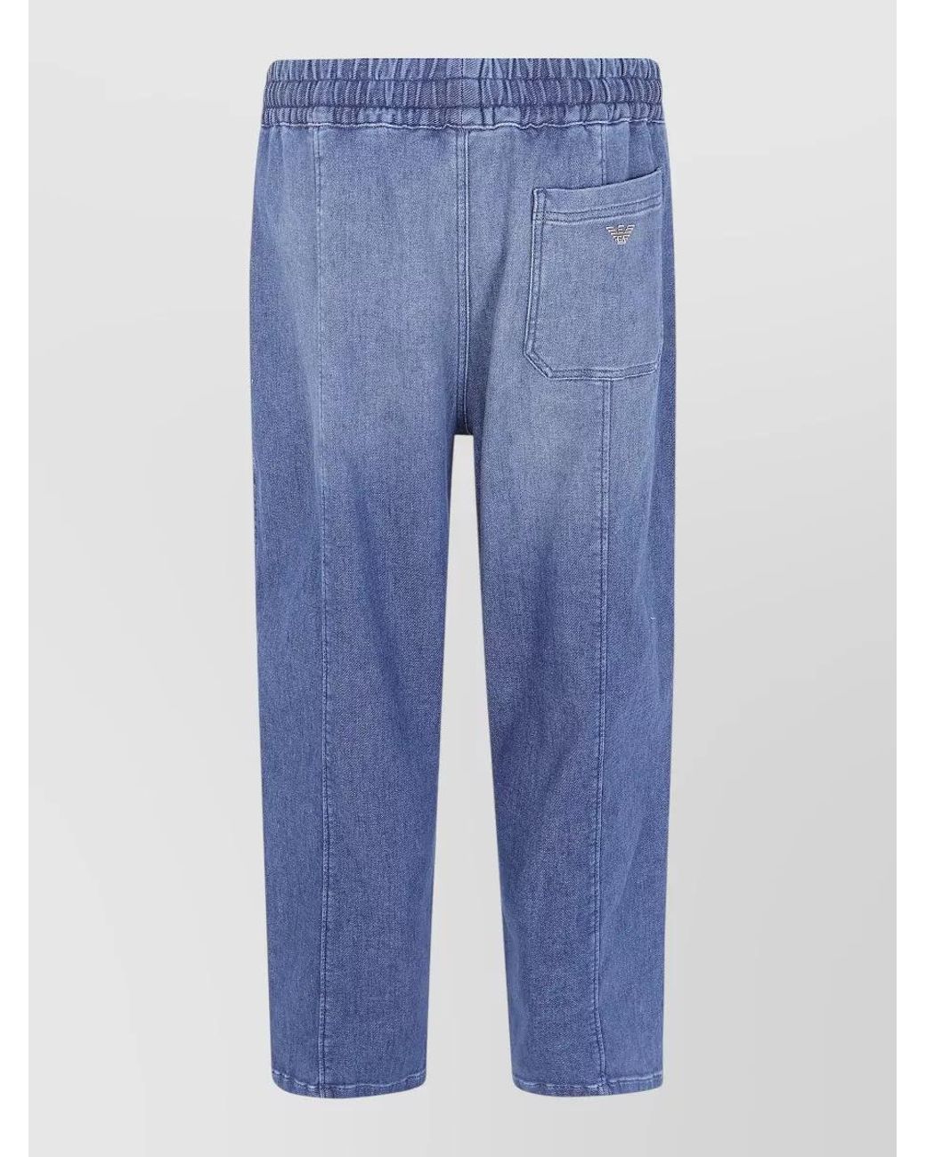 Emporio Armani Blue Wide-Leg Jeans for men