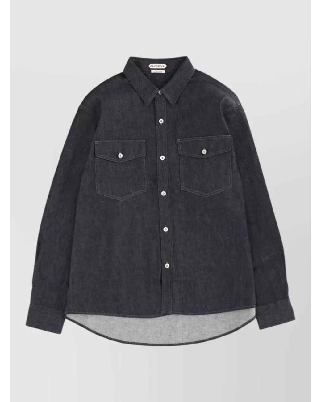 J.W. Anderson Black Denim Oversized Shirt for men
