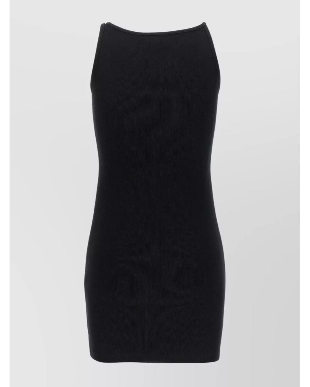 Off-White c/o Virgil Abloh Black Cotton Mini Dress