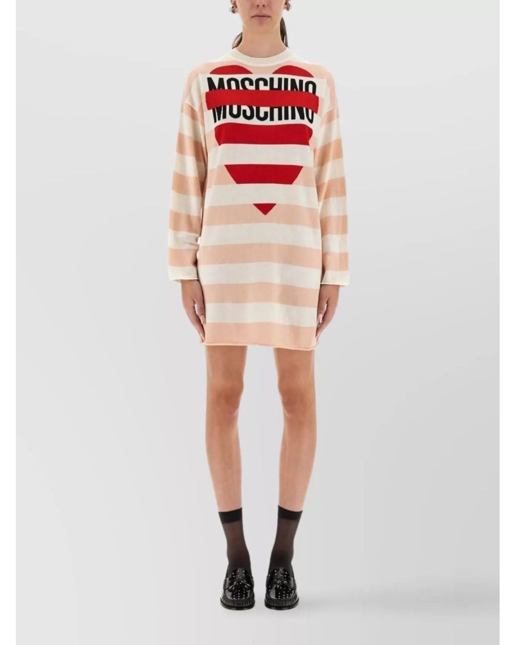 Moschino Red Wool Mini Dress