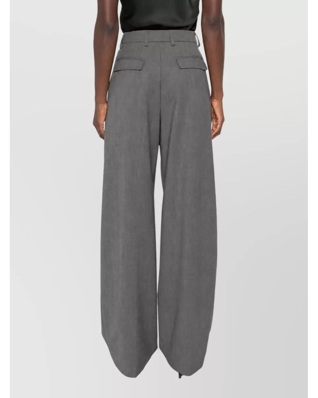 Thelatest Gray Straight-Leg Suit Trousers
