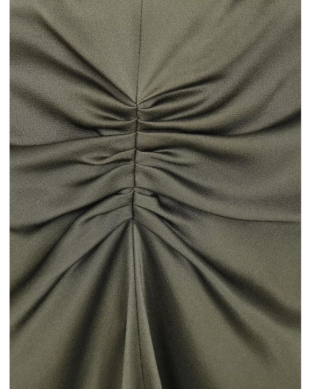 Victoria Beckham Green High-Waisted Skirt