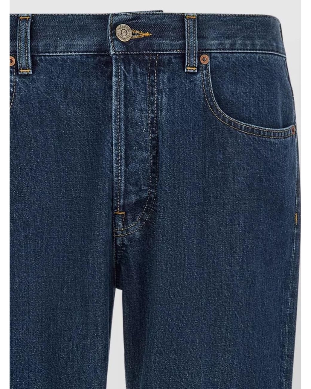 Valentino Garavani Blue Denim Regular-Fit Straight-Leg Jeans for men