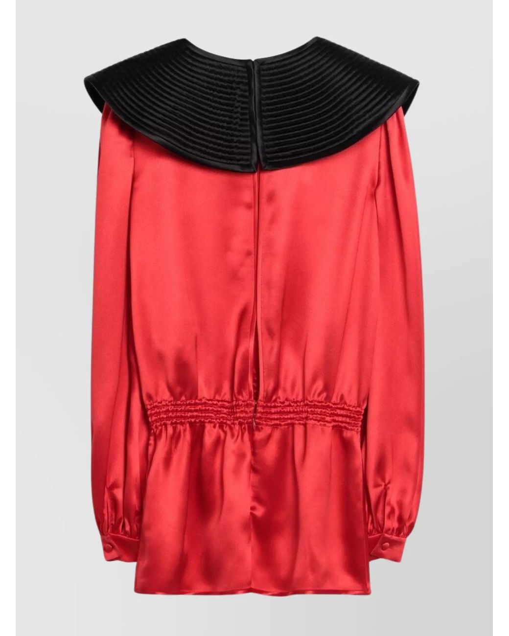 Valentino Red Silk Blouse