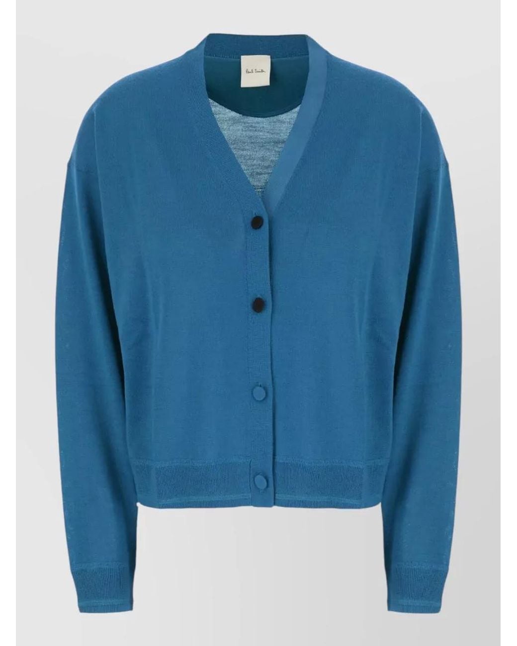 Paul Smith Blue Wool Blend Cardigan