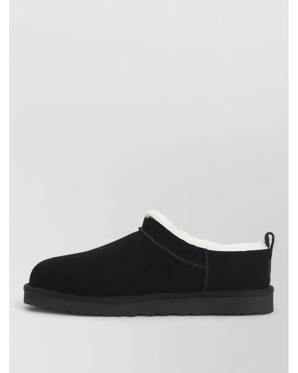 Ugg Black Suede Leather Classic Micro Slippers for men