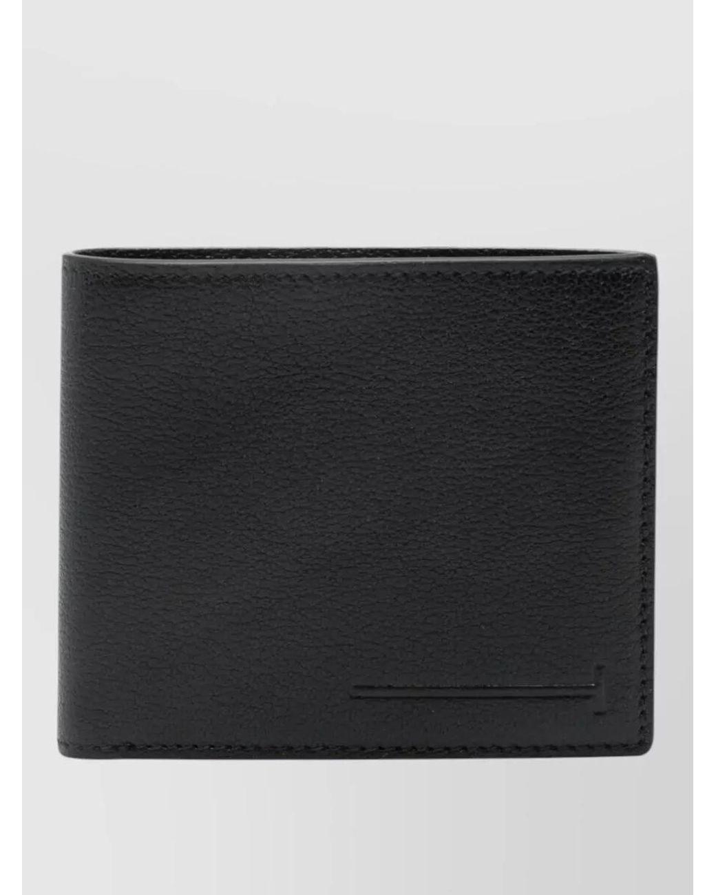 Tom Ford Black Grain Leather Bifold Wallet for men