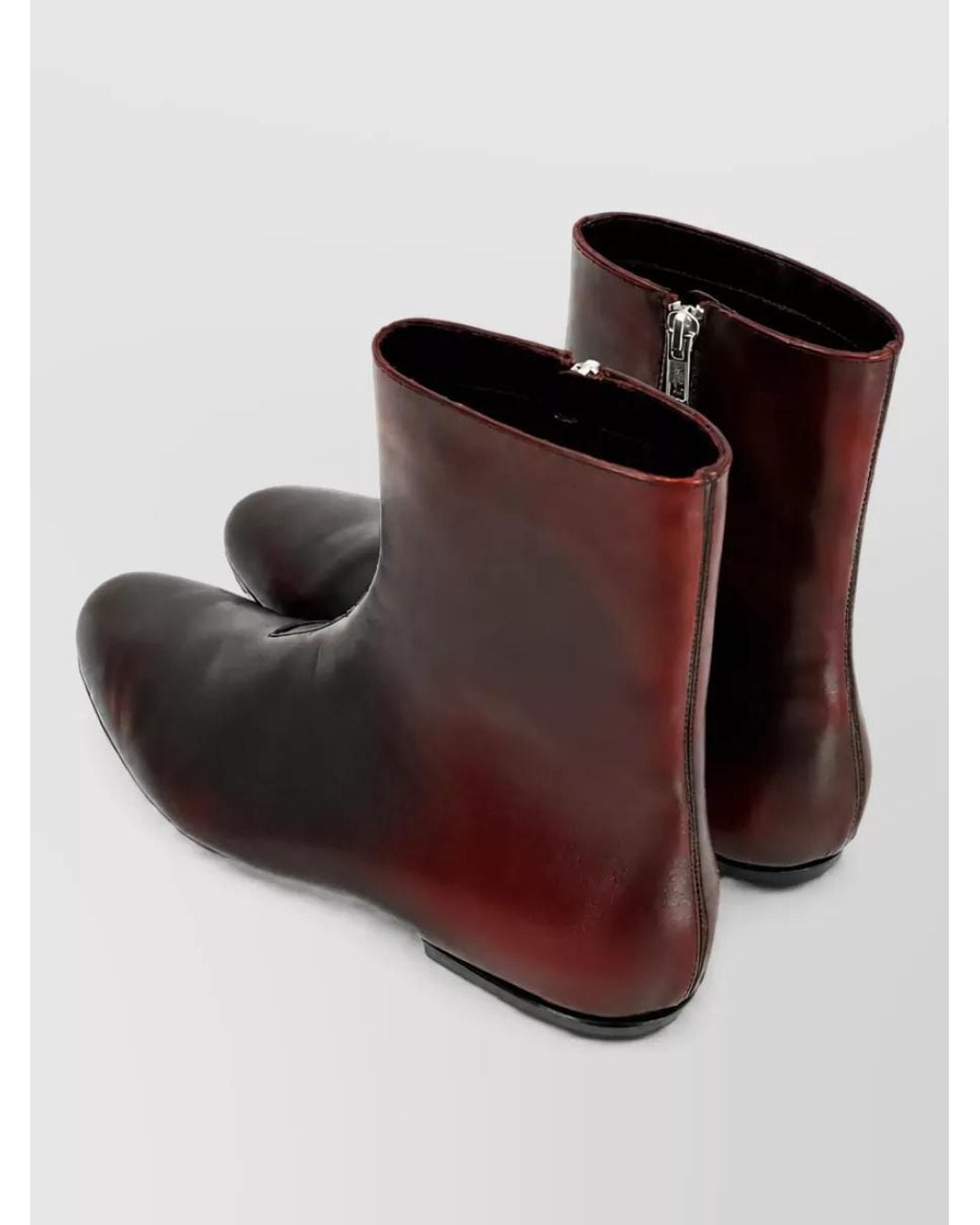 Dries Van Noten Brown Leather Ankle Boots for men