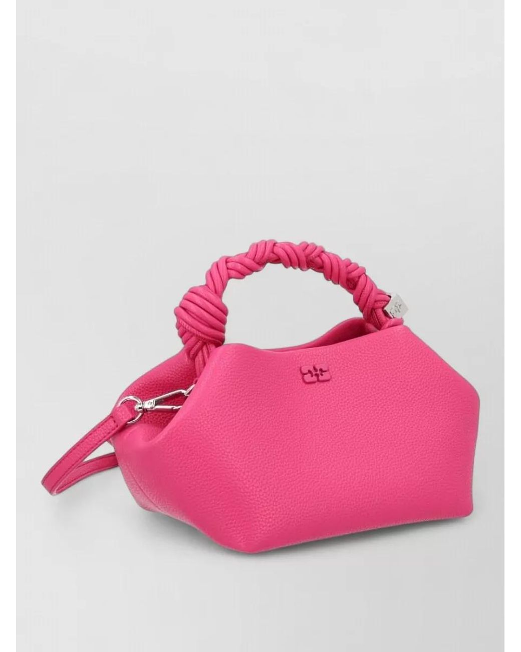 Ganni Pink Bou Small Synthetic Tote Bag