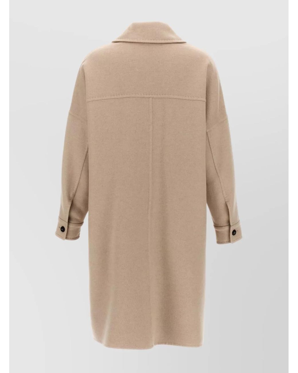 Max Mara Natural Cashmere Single Breasted Coat