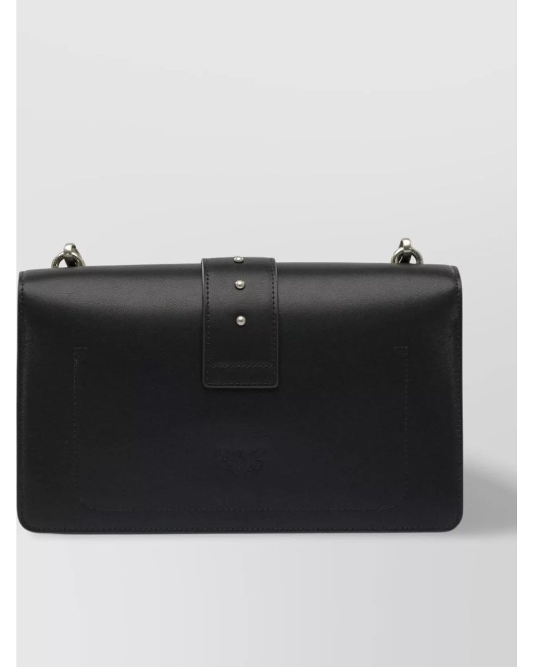 Pinko Black Love Bag One Leather Crossbody Bag