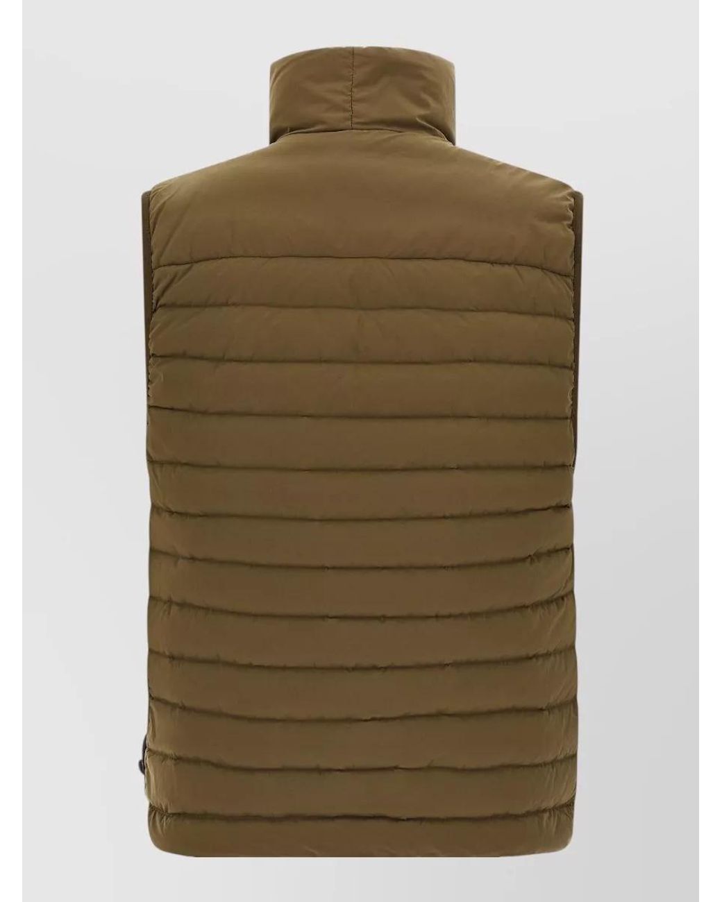 Stone Island Green Down Stand Collar Vest for men