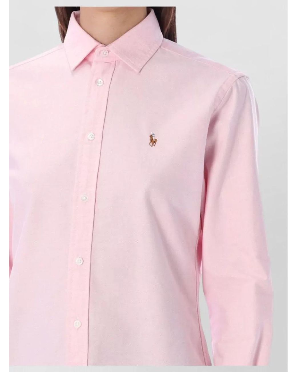 Polo Ralph Lauren Pink Oxford Cotton Classic Shirt