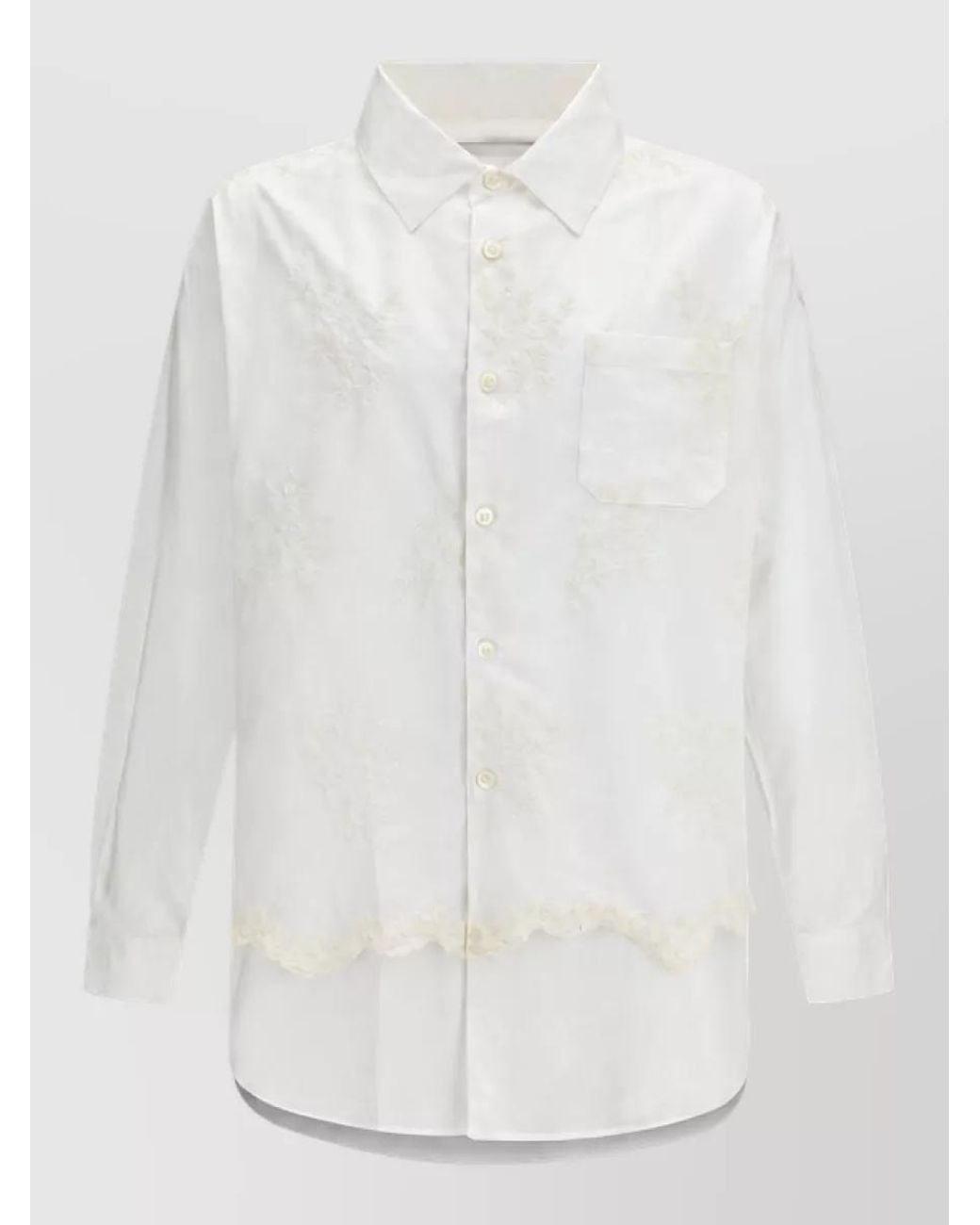 Our Legacy White Cotton Long-Sleeve Shirt for men