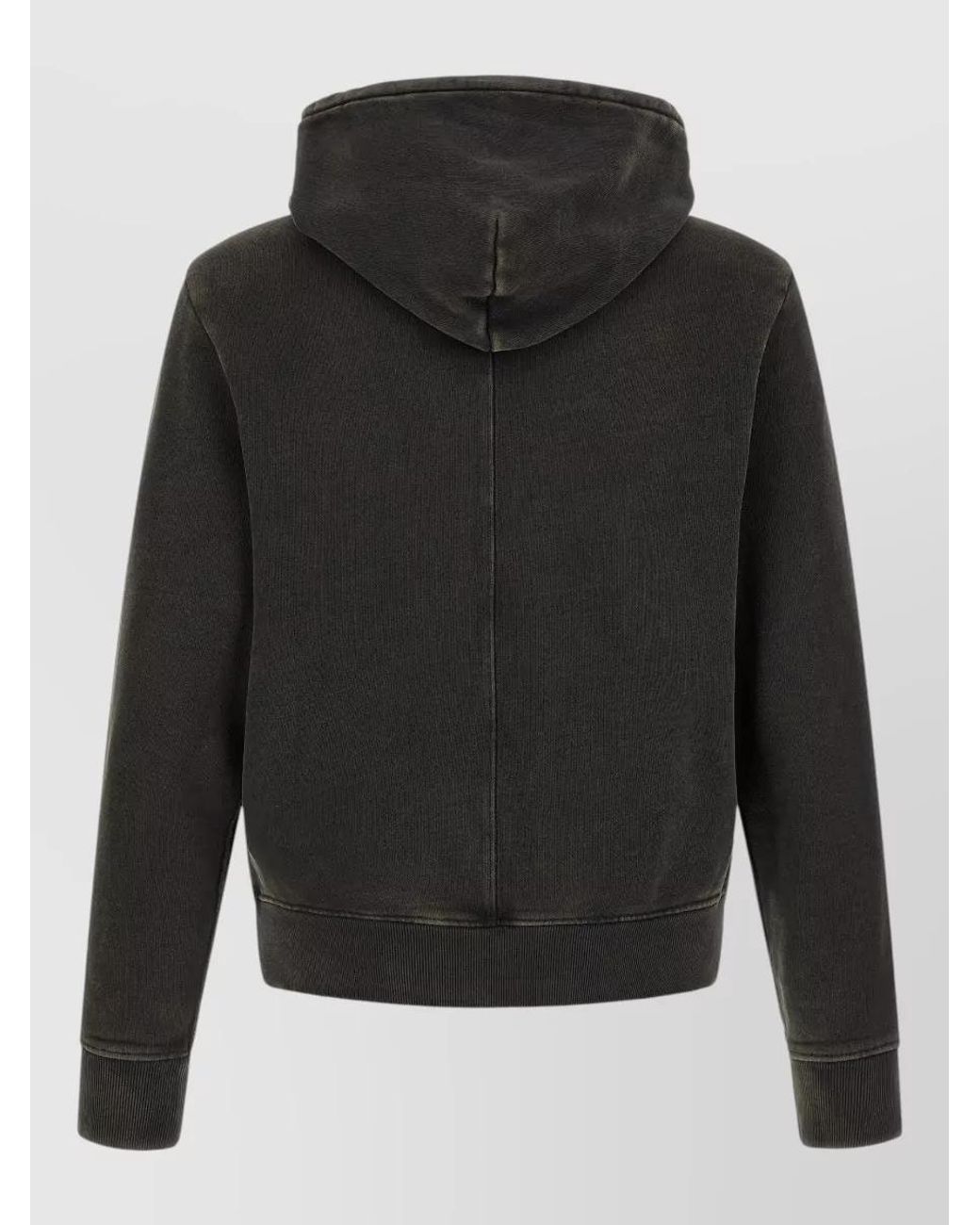 Entire studios Black Cotton Slim-Fit Zip Hoodie for men
