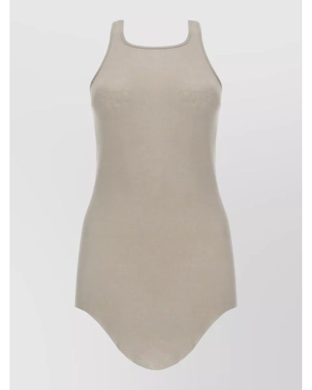 Rick Owens White Cotton Tank Top