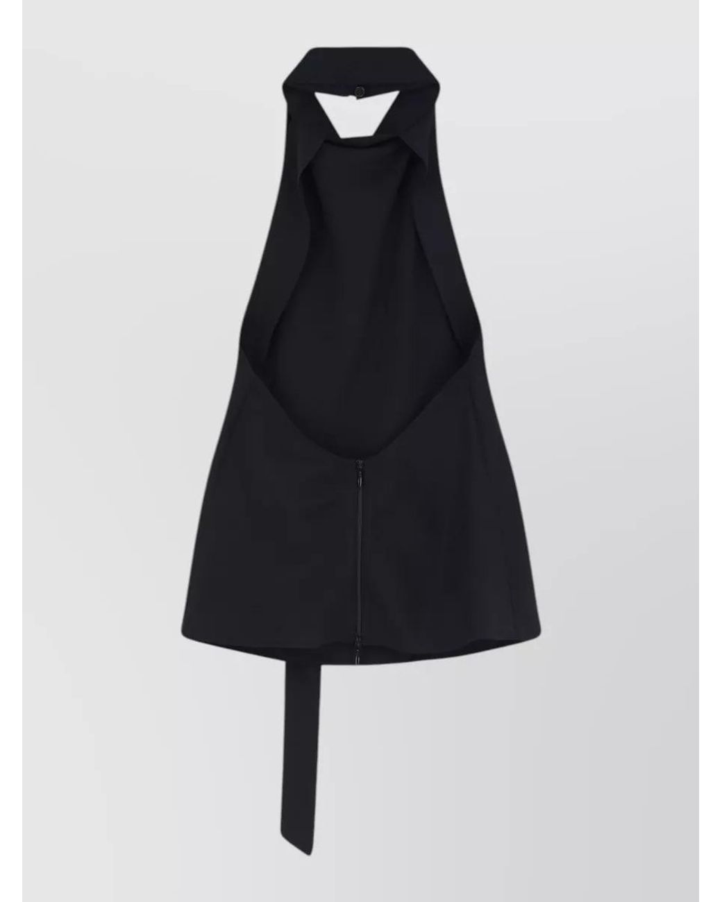 Alysi Blue Bow-Back Blouse