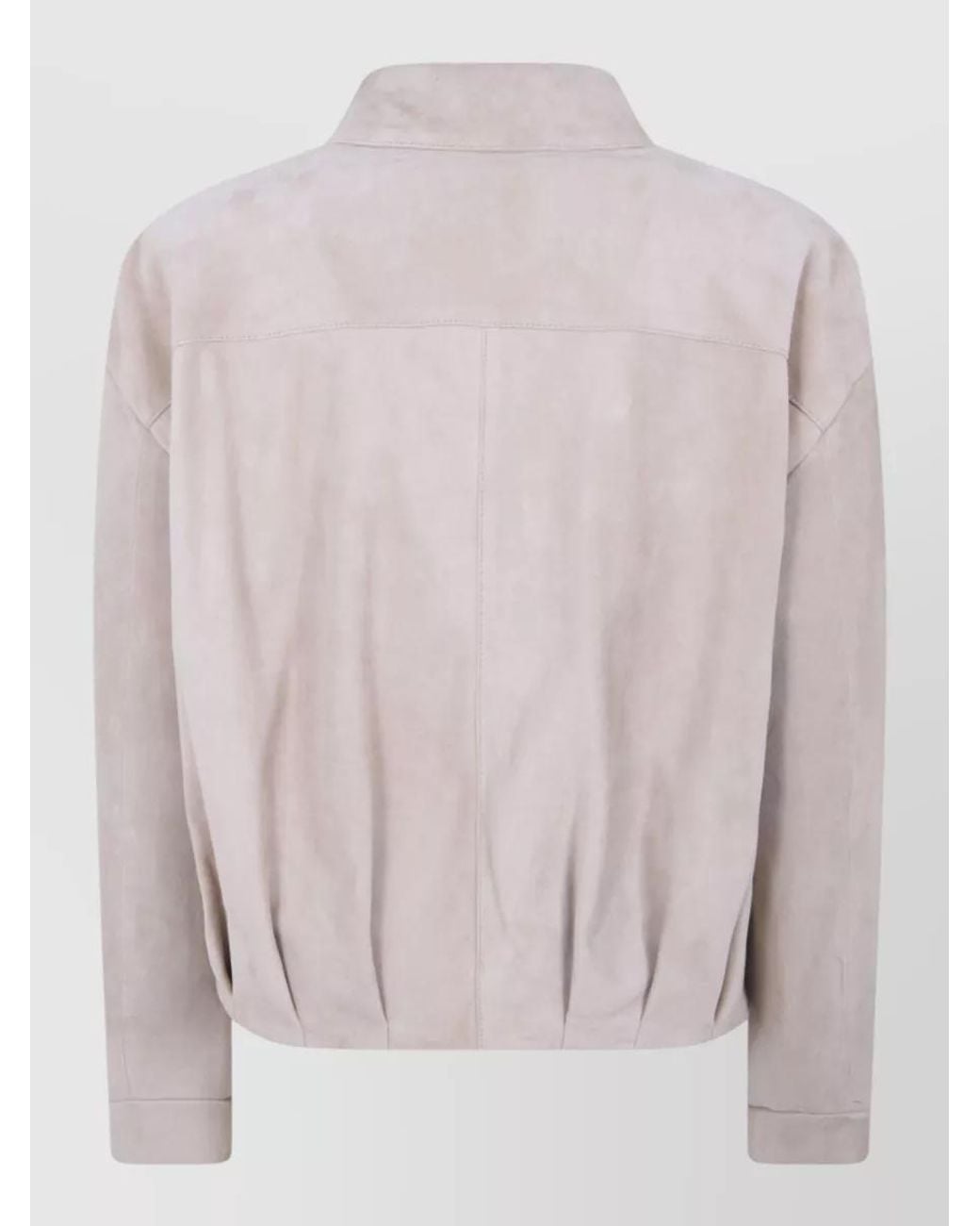 DR. HOPE Pink Suede Bomber Jacket
