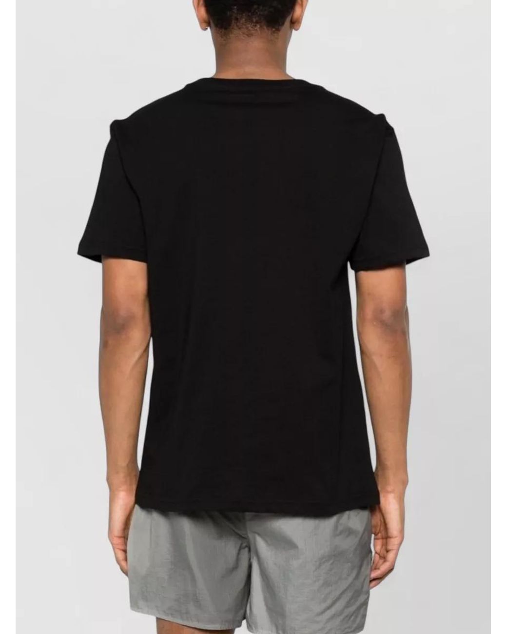 Moschino Black Logo-Print Cotton Short-Sleeve T-Shirt for men