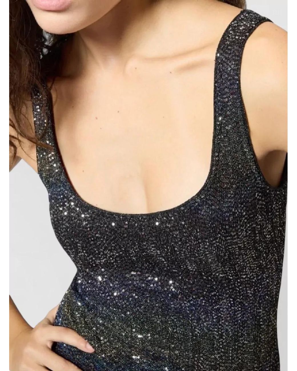 Missoni Black Embellished Mini Dress