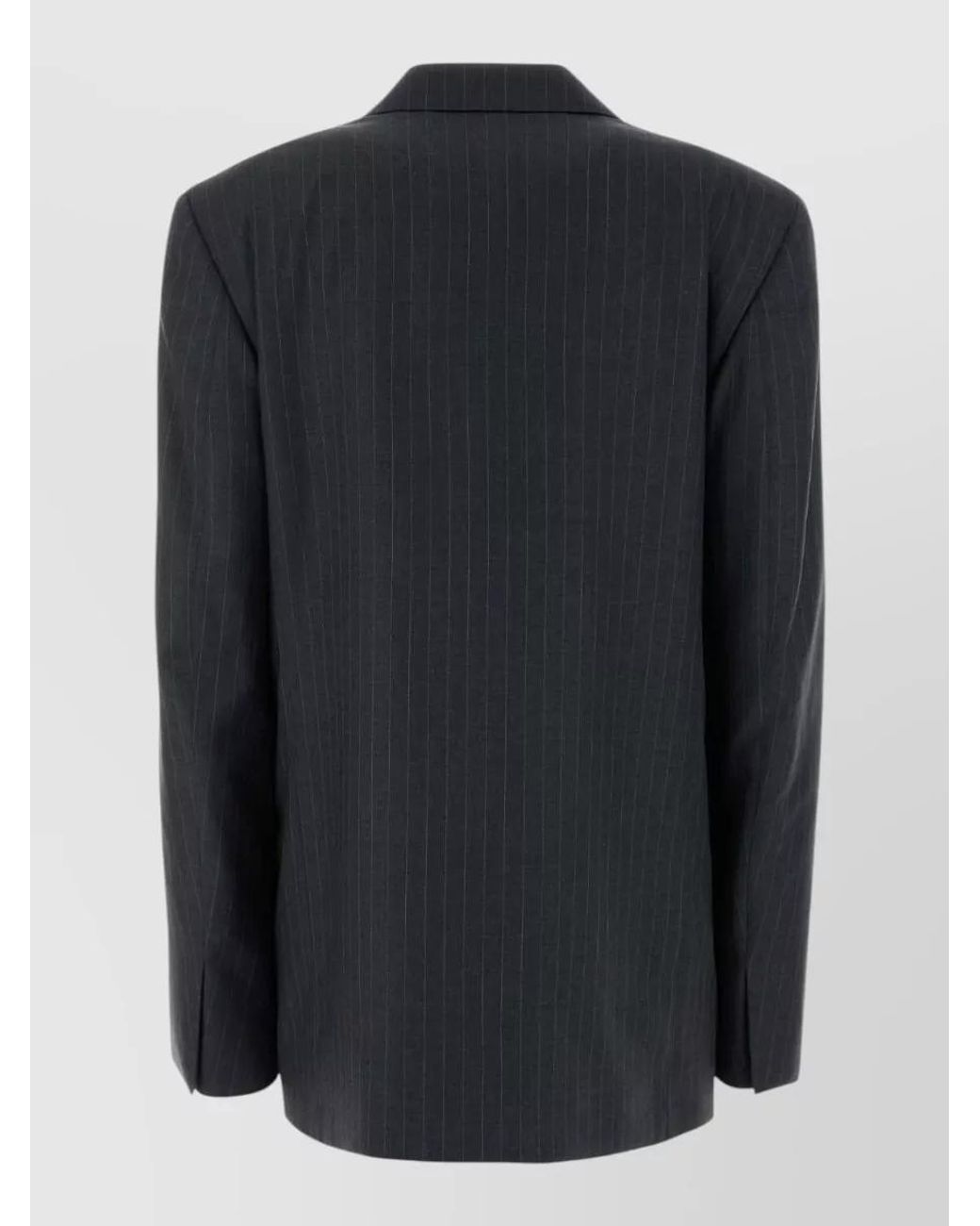 Gucci Black Pinstriped Wool Blazer