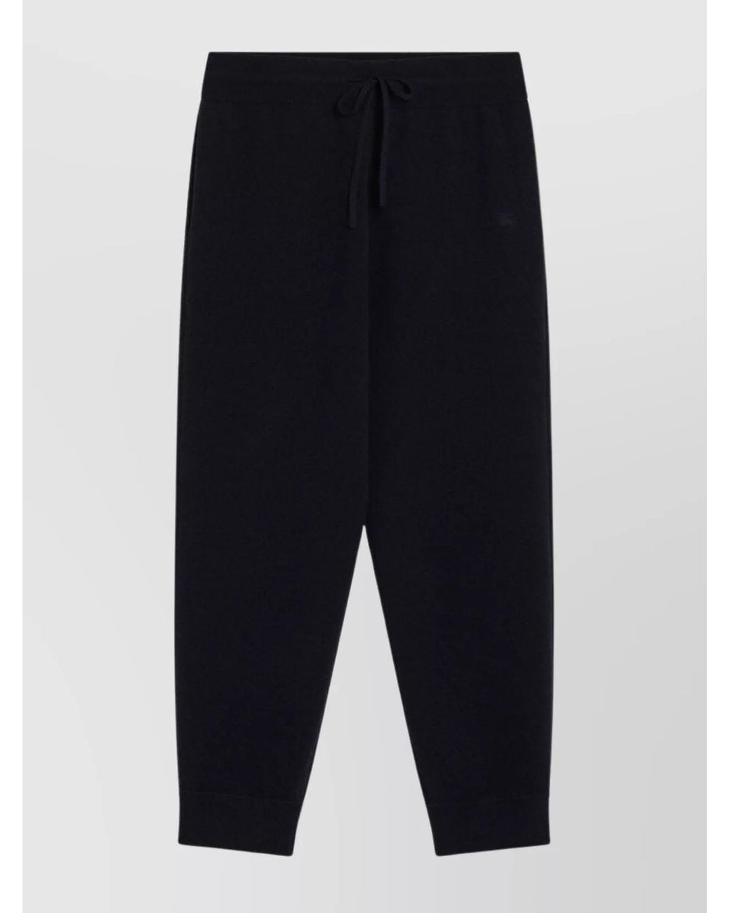 Burberry Blue Cashmere-Blend Track Pants for men