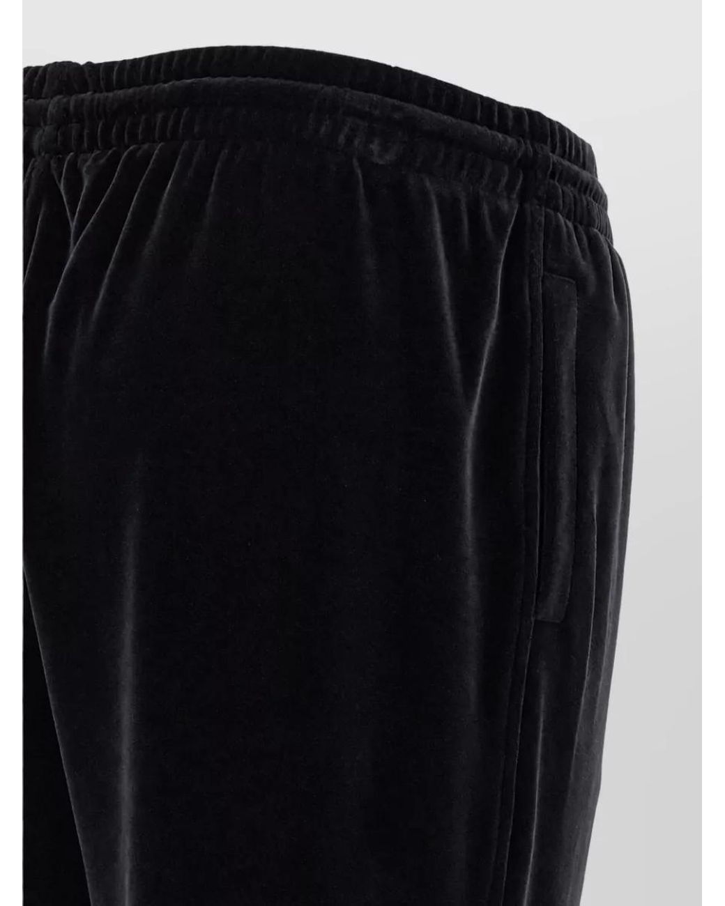 Burberry Black Velvet Flared Joggers