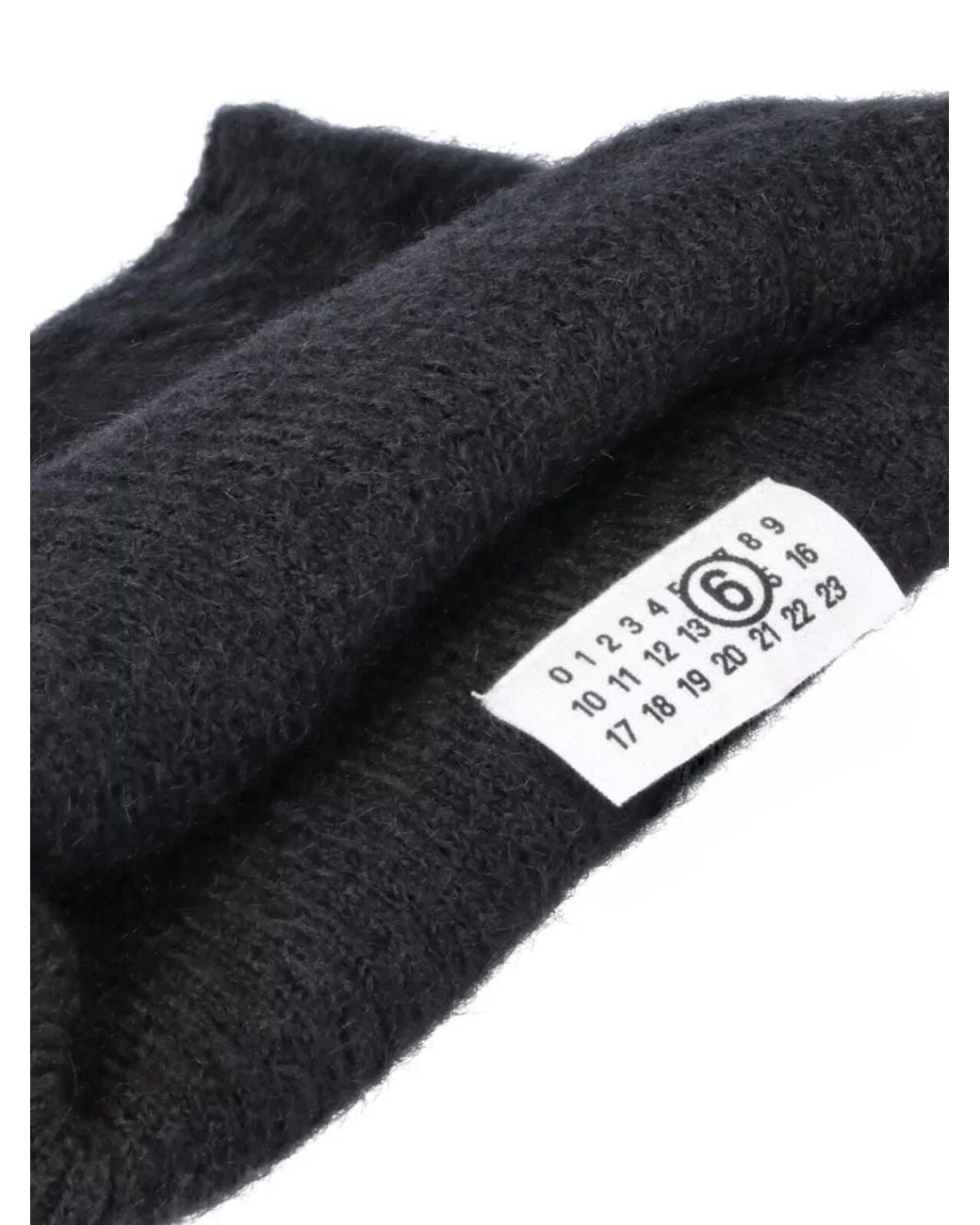 MM6 by Maison Margiela Black Gloves