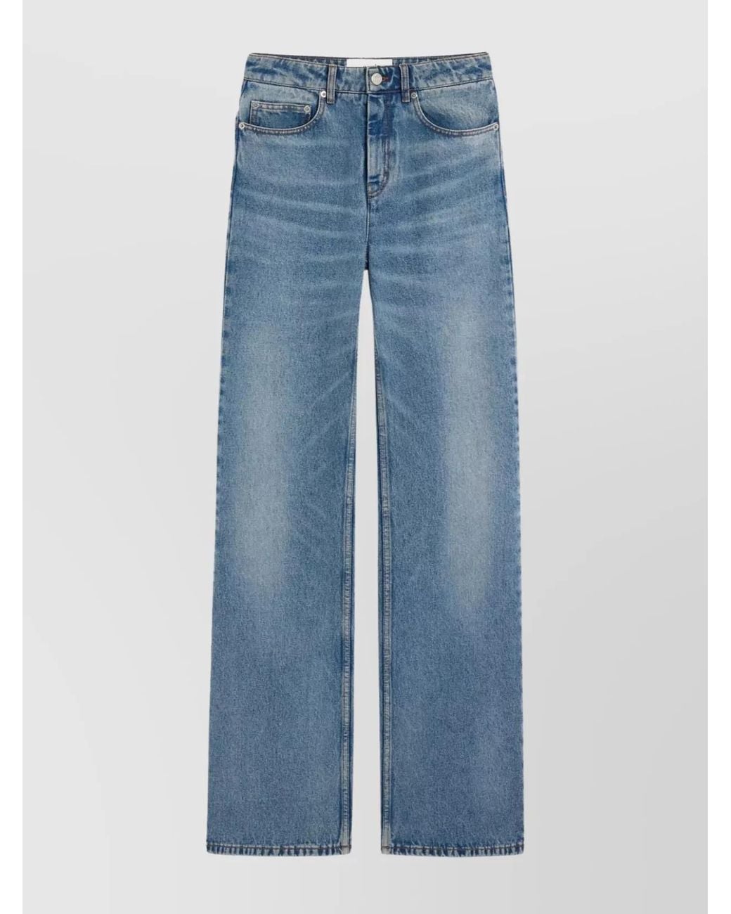 AMI Blue Denim Flared Jeans
