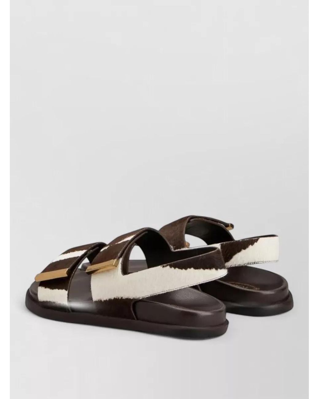 Tod's Black Pony Hair Sandals