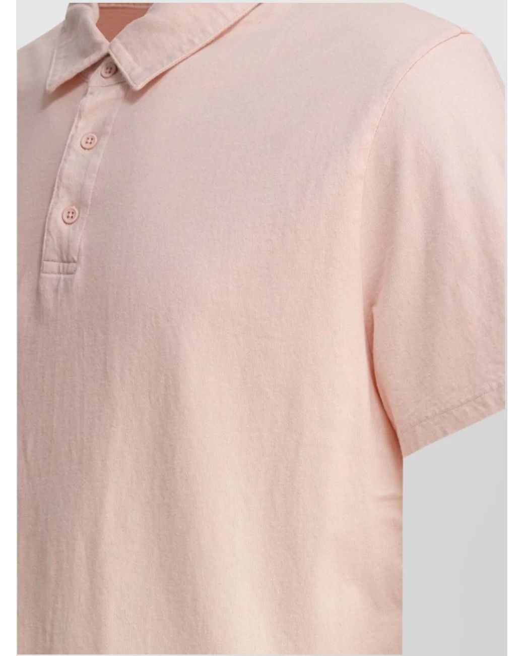 Vince Pink Cotton Polo Shirt for men