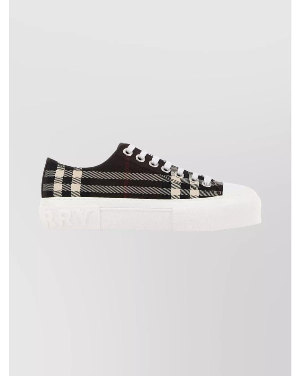 Burberry Black Checked Low-Top Sneakers