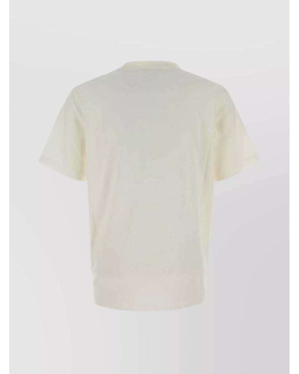 Autry White Logo Cotton T-Shirt for men